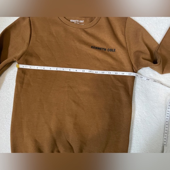 Kenneth Cole Boys’ Sweatshirt – Size 14/16 | Brown Long Sleeve Crewneck - Picture 4 of 5